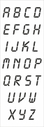 Mehrwegschablone Buchstaben 10